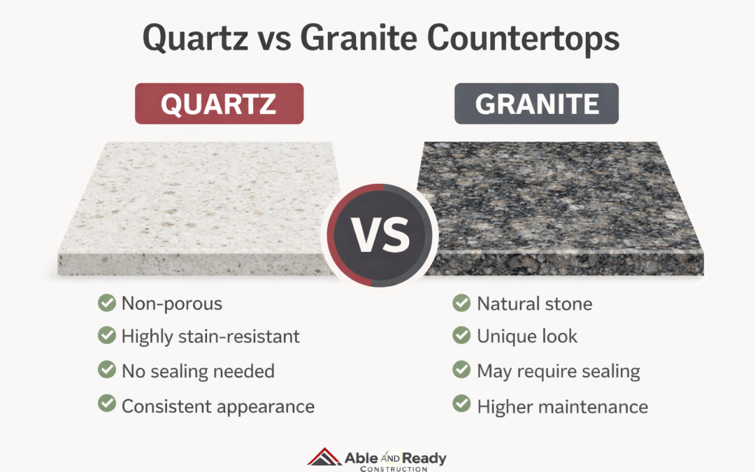 Quartz Countertops vs Granite: Which Is the Better Choice for Your Home?