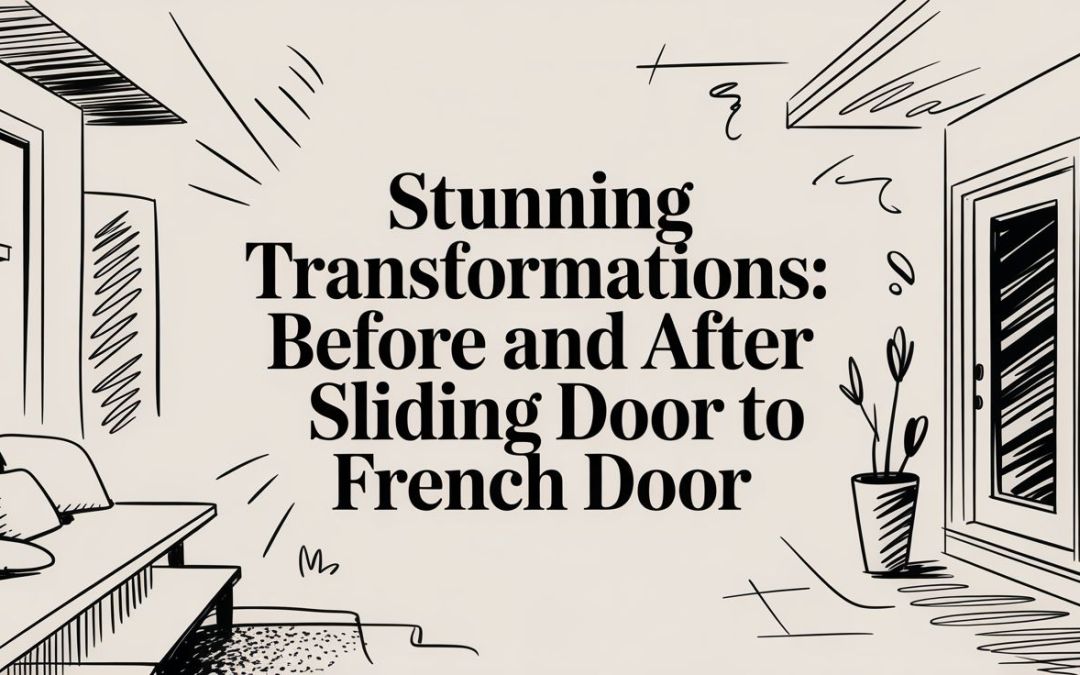 Stunning Transformations: Before and After Sliding Door to French Door